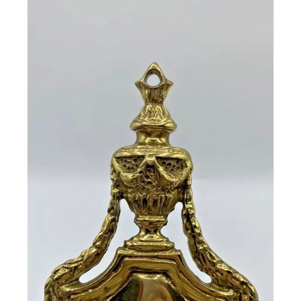 Vintage Virginia MetalCrafters Brass Wall Sconces Candle Holders Set Regency